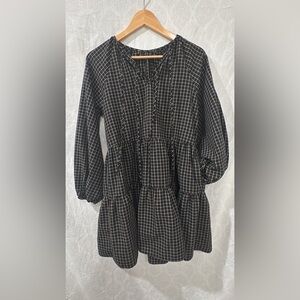 Black and White Checkered Dress